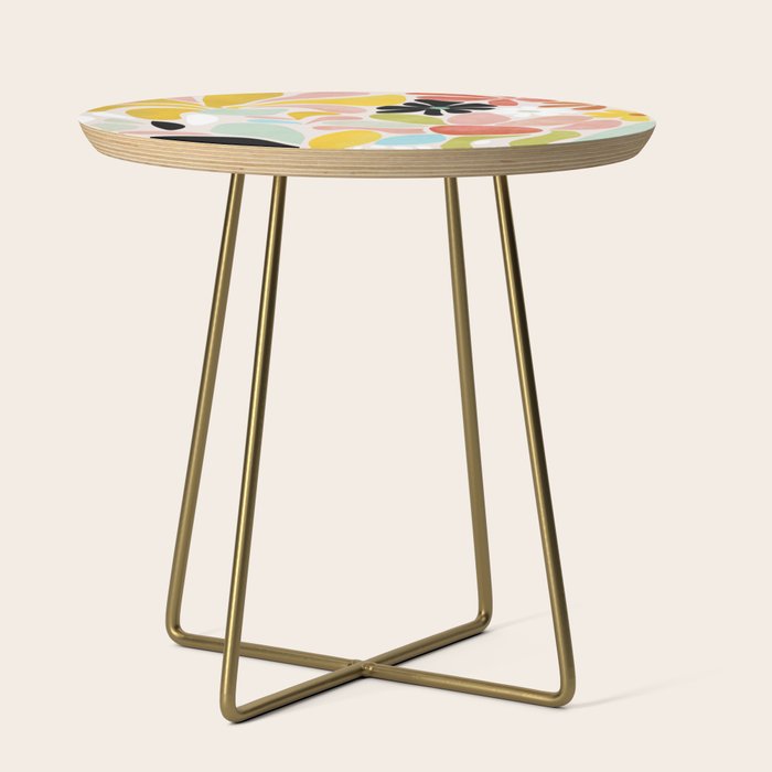 floral shapes retro Side Table Gallery Image 1
