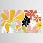 floral shapes retro Tablecloth Gallery Image 2