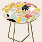 floral shapes retro Side Table Gallery Image 2