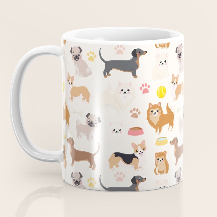 Cute Dog Pattern Coffee Mug Gallery Image 3