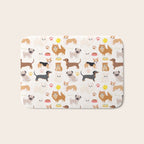 Cute Dog Pattern Bath Mat Gallery Image 1