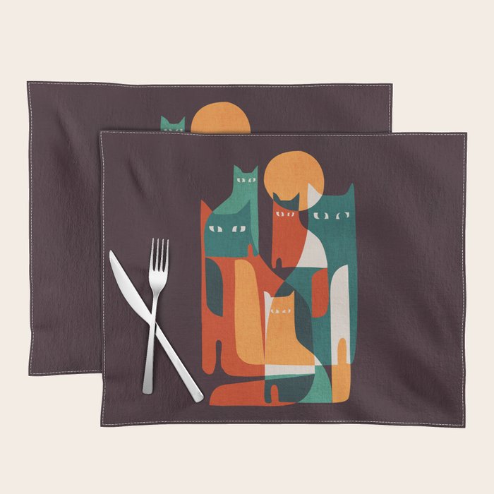 Cat Family Placemat Gallery Image 1