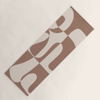 Mocha Modern Abstract 1 Yoga Mat Gallery Image 1