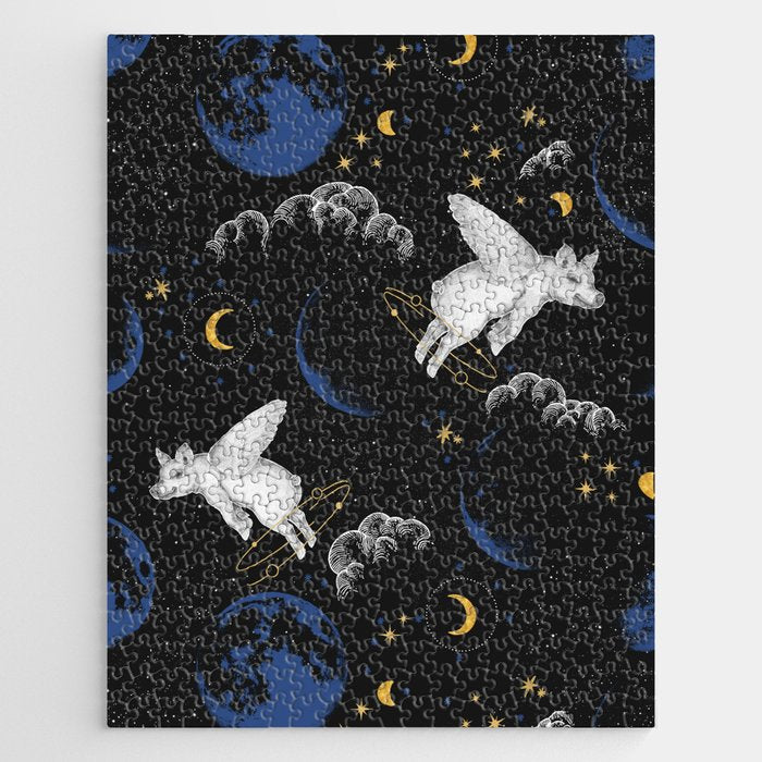 Celestial Pigs of the Night Sky A Jigsaw Puzzle Gallery Image 1
