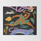 The Tiger, The Phoenix and The Hare Throw Blanket Gallery Image 2