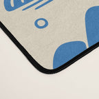 Abstract blue nature landscape doodle pattern Desk Mat Gallery Image 4