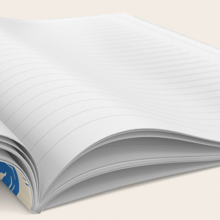 Abstract blue nature landscape doodle pattern Notebook Gallery Image 2