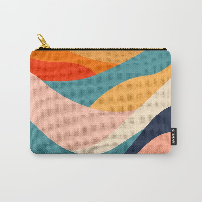 Colorful nature mountain landscape art Carry All Pouch Gallery Image 1