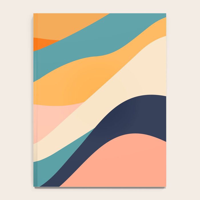 Colorful nature mountain landscape art Notebook Gallery Image 4