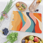 Colorful nature mountain landscape art Cutting Board Gallery Image 2