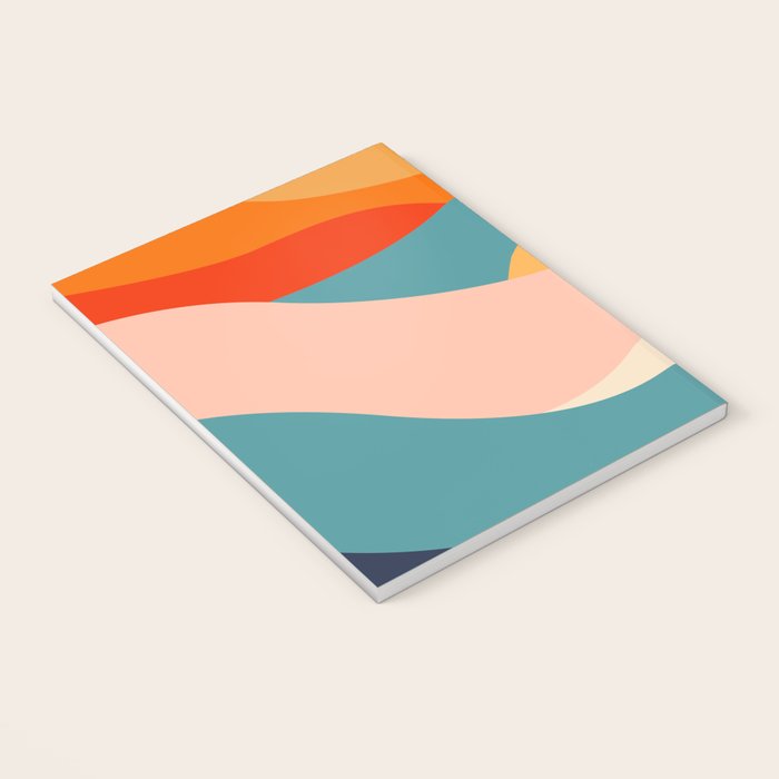 Colorful nature mountain landscape art Notebook Gallery Image 3