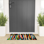mid century stripes geometry retro Welcome Mat Gallery Image 3