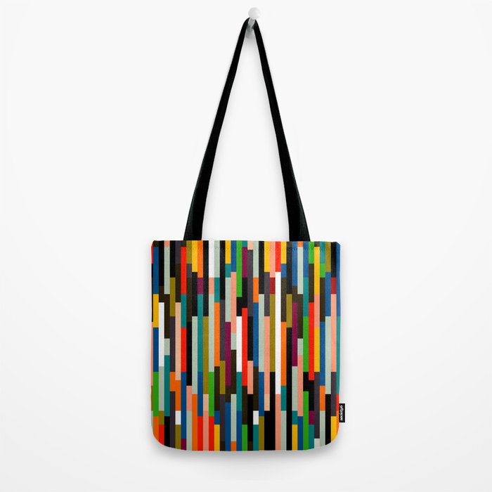 mid century stripes geometry retro Tote Bag Gallery Image 2