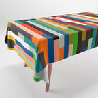 mid century stripes geometry retro Tablecloth Gallery Image 1