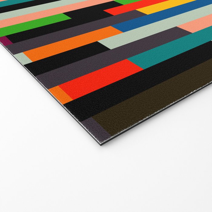mid century stripes geometry retro Welcome Mat Gallery Image 2