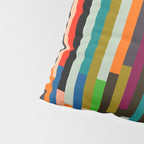mid century stripes geometry retro Pillow Sham Gallery Image 4