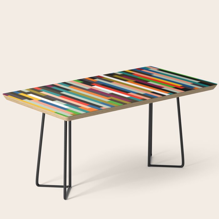 mid century stripes geometry retro Coffee Table Gallery Image 1
