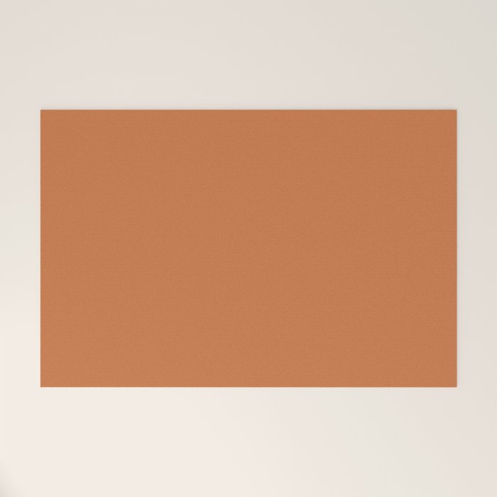 Solid Terracotta Welcome Mat Gallery Image 1