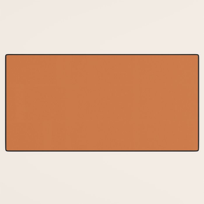 Solid Terracotta Desk Mat Gallery Image 3