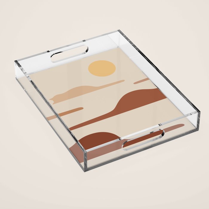 Cat Landscape 27 Acrylic Tray Gallery Image 1
