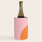 Minimal Modern Archway Color Block in Orange and Pink Wine Chiller Gallery Image 2