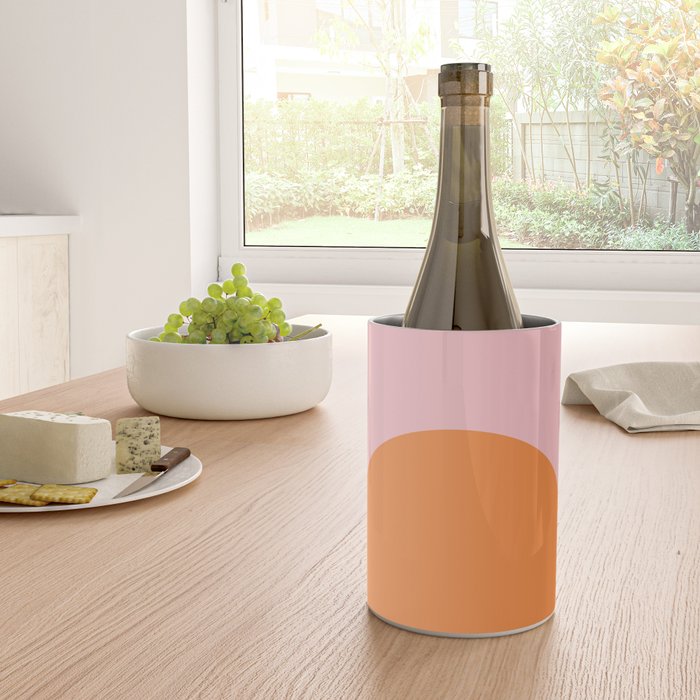Minimal Modern Archway Color Block in Orange and Pink Wine Chiller Gallery Image 4