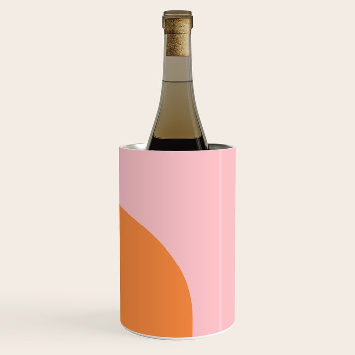 Minimal Modern Archway Color Block in Orange and Pink Wine Chiller Gallery Image 3