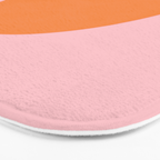 Minimal Modern Archway Color Block in Orange and Pink Bath Mat Gallery Image 3