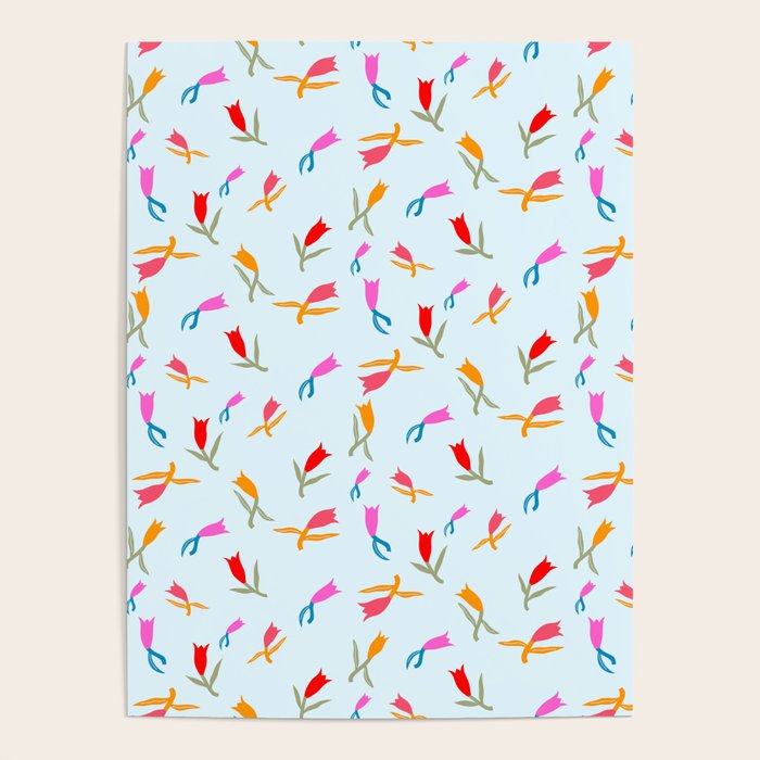 Wild Grace - Abstract Floral Coordinate Pattern Poster Gallery Image 4