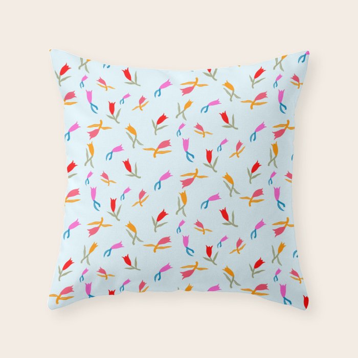 Wild Grace - Abstract Floral Coordinate Pattern Throw Pillow Gallery Image 6