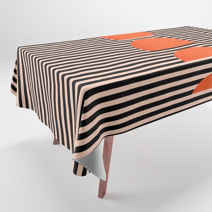 Abstraction_SUNSET_LINE_ART_Minimalism_001 Tablecloth Gallery Image 1