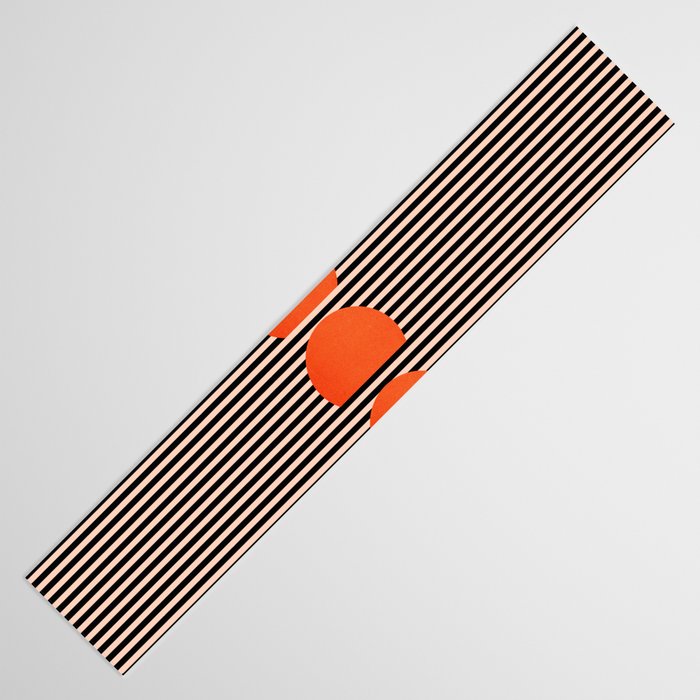 Abstraction_SUNSET_LINE_ART_Minimalism_001 Table Runner Gallery Image 3