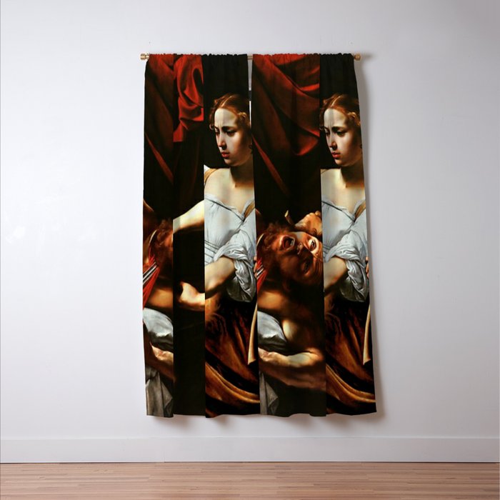 Caravaggio - Judith Beheading Holofernes Window Curtain Gallery Image 3