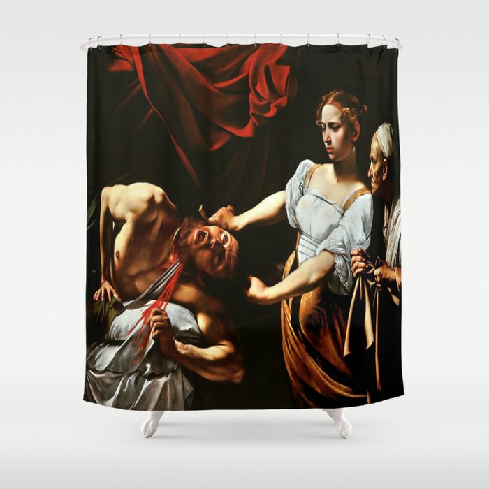 Caravaggio - Judith Beheading Holofernes Shower Curtain Gallery Image 1