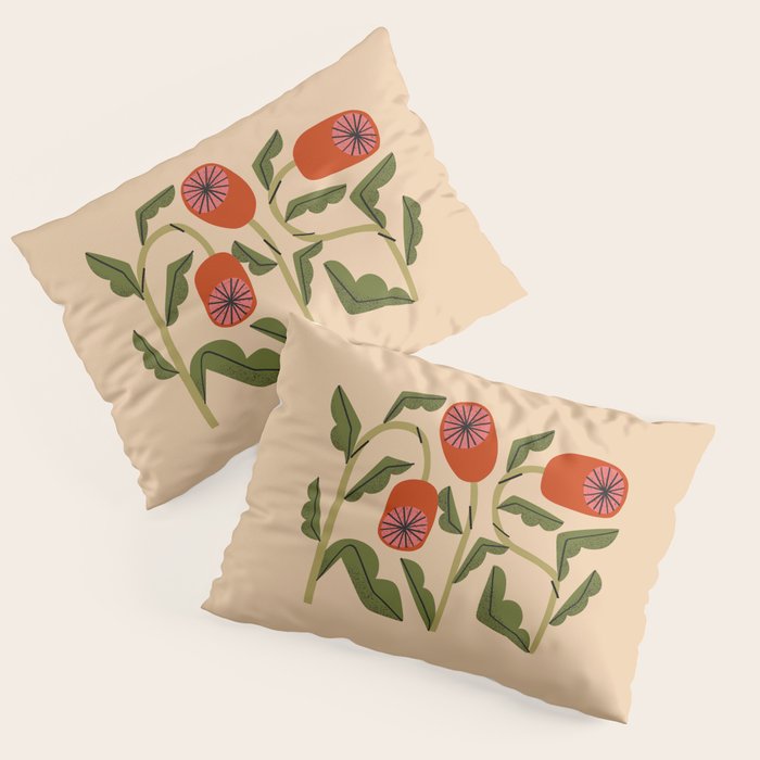 Three Flowers Pillow Sham Gallery Image 3