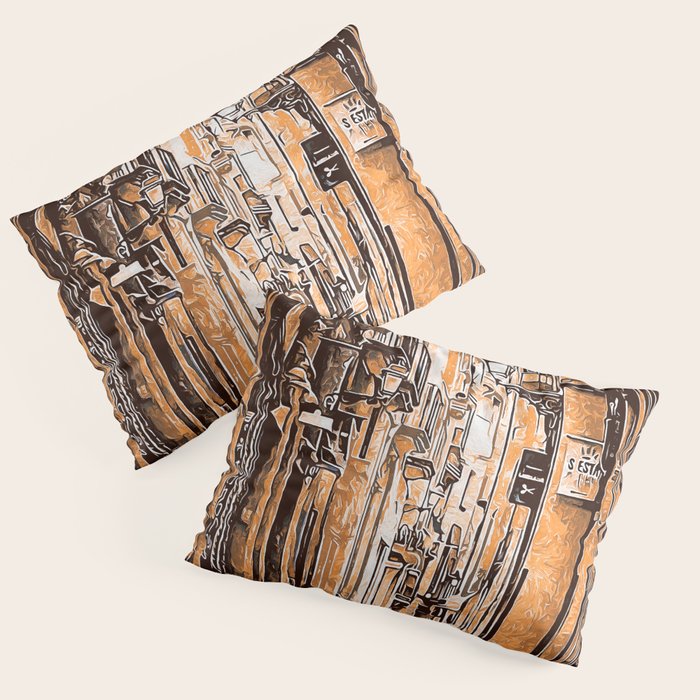Barcelona, Gothic Quarter Pillow Sham Gallery Image 1