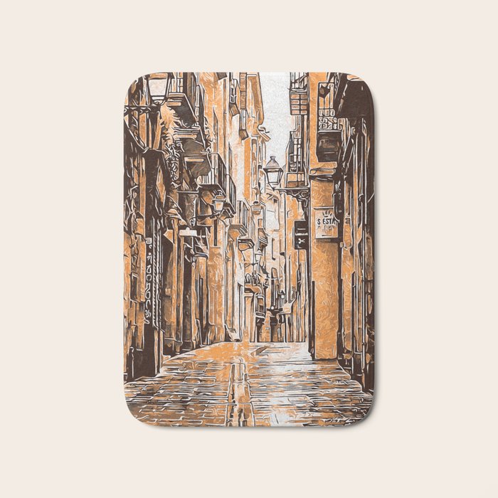 Barcelona, Gothic Quarter Bath Mat Gallery Image 1