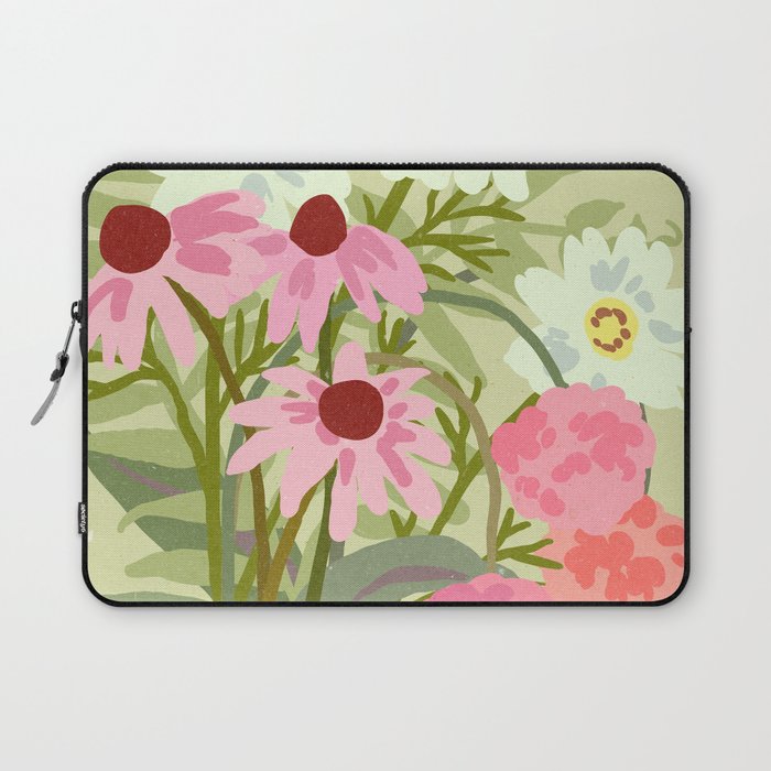 Madrid Flower Market cottagecore illustration Laptop Sleeve Gallery Image 1