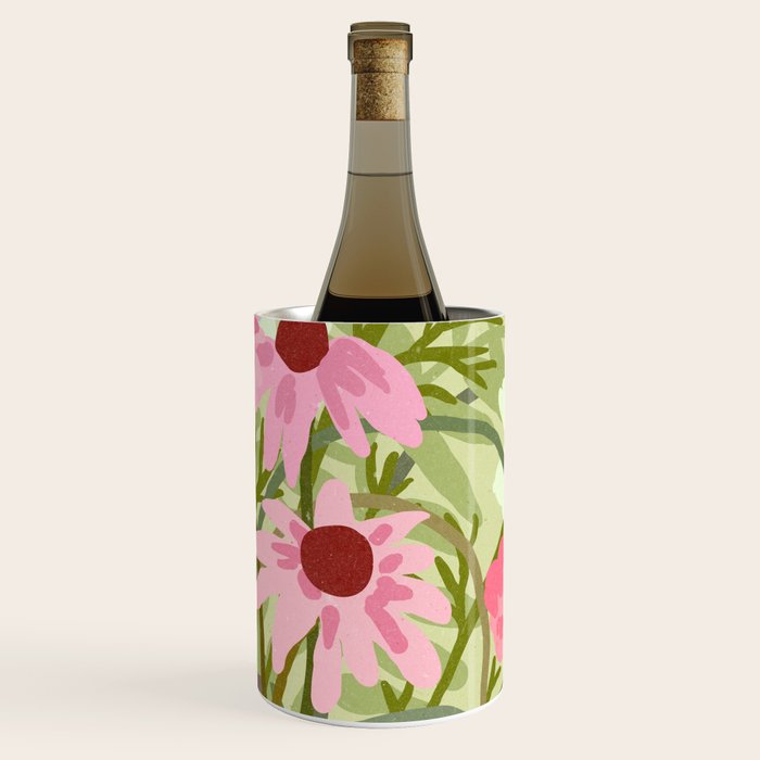 Madrid Flower Market cottagecore illustration Wine Chiller Gallery Image 1