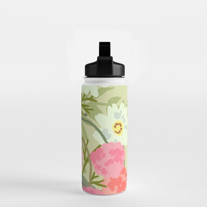 Madrid Flower Market cottagecore illustration Water Bottle Gallery Image 2
