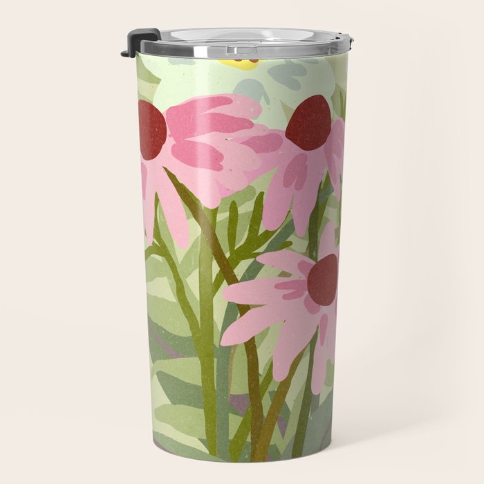 Madrid Flower Market cottagecore illustration Travel Mug Gallery Image 3