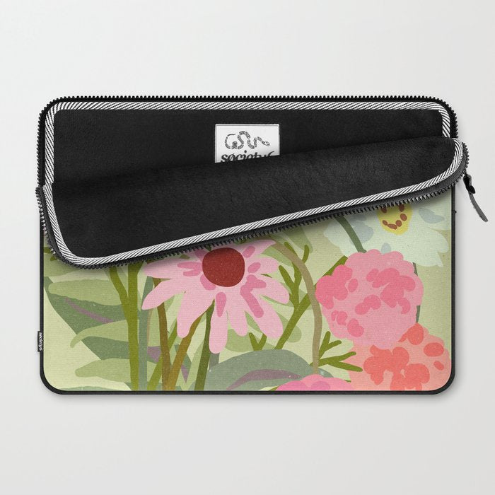 Madrid Flower Market cottagecore illustration Laptop Sleeve Gallery Image 2