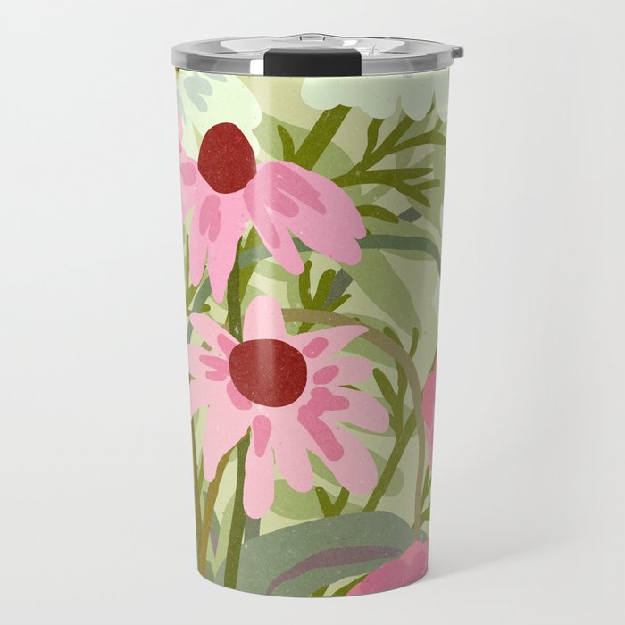 Madrid Flower Market cottagecore illustration Travel Mug Gallery Image 1