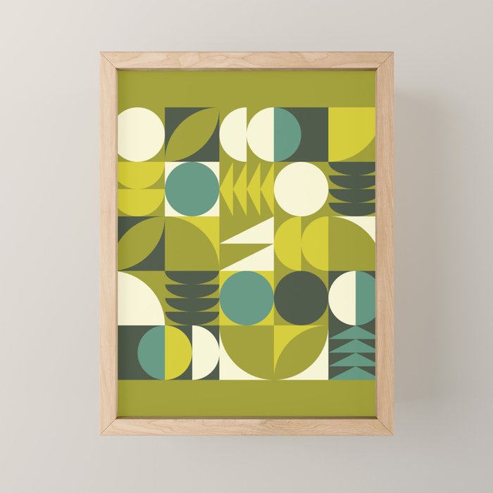 Vintage Geometric 01D Mini Art Print Gallery Image 1