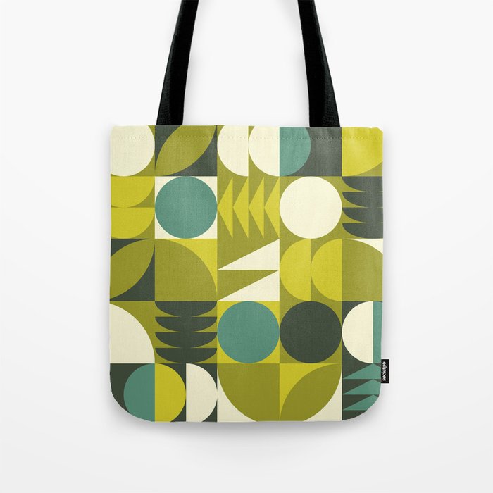 Vintage Geometric 01D Tote Bag Gallery Image 1