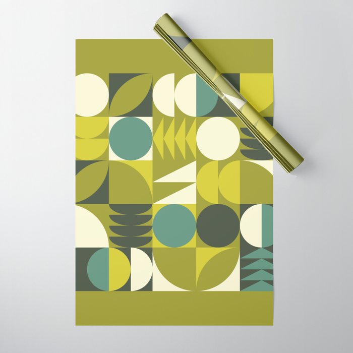 Vintage Geometric 01D Wrapping Paper Gallery Image 1