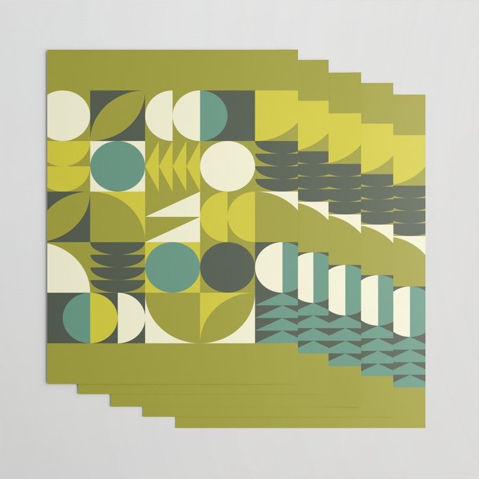 Vintage Geometric 01D Wrapping Paper Gallery Image 3