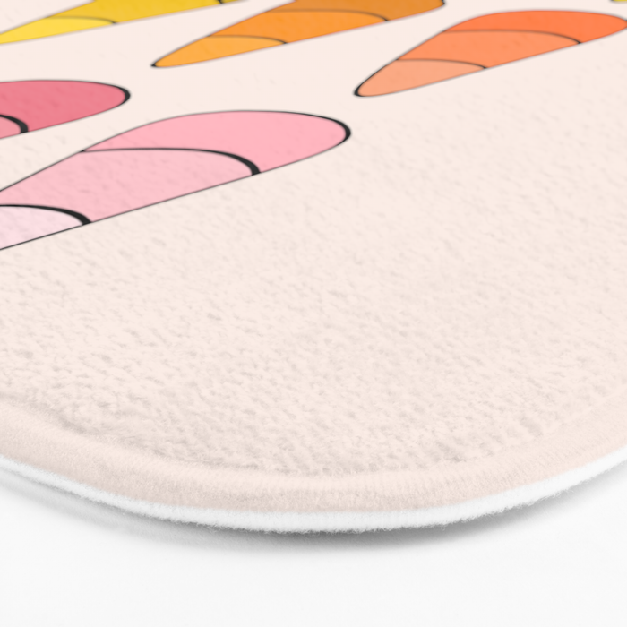 Rainbow Candy Corns Bath Mat Gallery Image 3