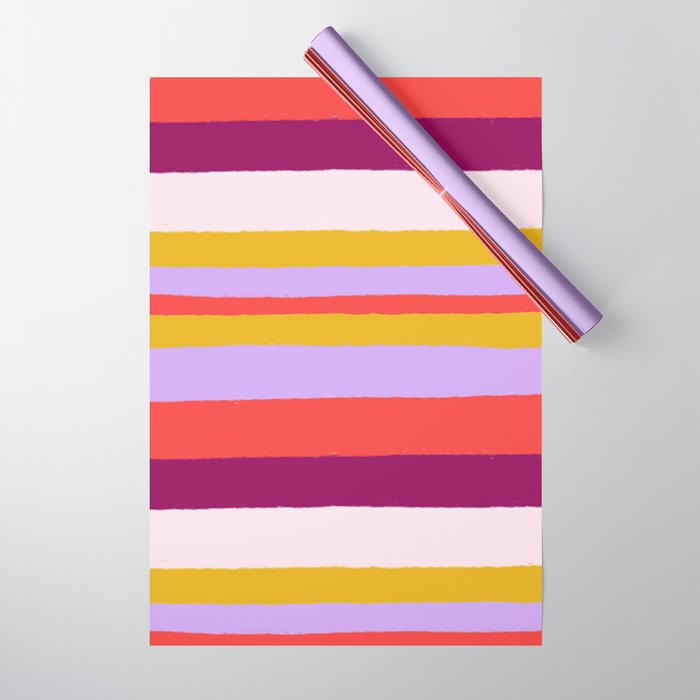 Sunset Stripes Wrapping Paper Gallery Image 1