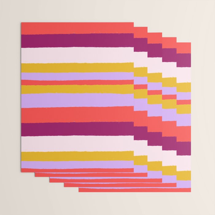 Sunset Stripes Wrapping Paper Gallery Image 3